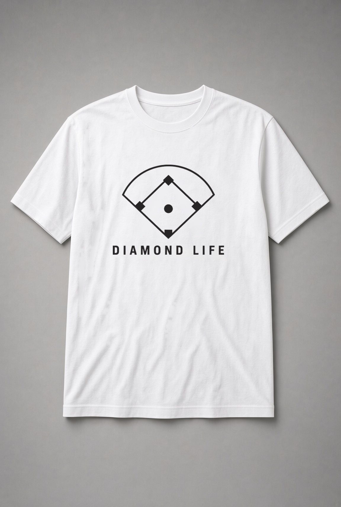Diamond Life Baseball Field Unisex T-Shirt - White
